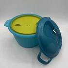 3 Piece 2.2L Teal Tupperware 6451 Microwave Rice Vegetable Maker Steamer Cooker Used. Price: $13.48.