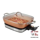 11.81 Inch Electric Fry Pan By Megachef With Copper Non-stick Appliance New. Price: $85.43.