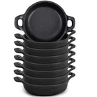 Mini Cast Iron Skillets 5 X 1.3 Inch Pan Small Ramekin Set Blac... New. Price: $59.75.