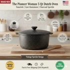 Pioneer Woman Prairie Signature 5QT Dutch Oven Cast Aluminum Charcoal Speckle New. Price: $42.50.