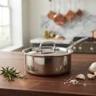 Sale- Ruffoni Made Italy 2QT Stainless Steel Con Cuore Covered Sauce Pan New. Price: $169.90.