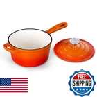 Onader Enameled Cast Iron Pot, 1QT With Lid, Small Dut New. Price: $61.45.