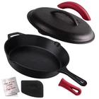 Cuisinel Cast Iron Skillet With Lid 12"-INCH Pre-seasoned Covered... Fast Ship New. Price: $86.99.