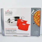 All Clad Stainless Steel 15" Oval Roaster Pan With 2 Pot Holders 8400001601 New. Price: $74.99.