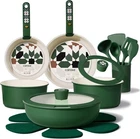 Carote 19PCS Ceramic Cookware Set, Pots And Pans Stick, Nonsticky New. Price: $83.99.