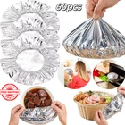 10-60PCS Reusable Aluminum Foil Food Covers Heat Insulation Bowl Pot Lids Usa* New. Price: $14.78.