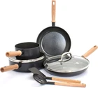 Greenpan Hudson Healthy Ceramic 8 Piec Cookware Pots And Pans Set, Skillet Black New. Price: $69.99.