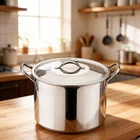 Mainstays Stainless Steel 12 Quart Stock Pot Metal Lid, Durable Kitchen Cookware New. Price: $15.84.