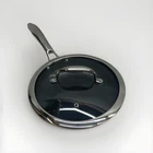 Hexclad Hybrid 8 Nonstick Frying Pan Cookware With Cover Glass Lid - Used Good. Price: $59.99.