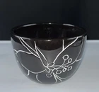 Contemporary Design Small Black Ceramic Bowl Planter Succulent Pot By Anna Used. Price: $9.99.