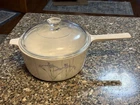 Vintage Corningware Shadow Iris S-2.5-B Saucepan W/pyrex V-2.5-C Lid Used. Price: $33.98.
