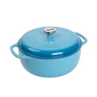 Dutch Oven 6 Enameled Cast Iron Bread Baking Cornflower Blue Lodge Quarts New. Price: $154.99.