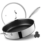 Sakamosh 12 Inch Frying Pan Nonstick With Lid, 5.6QT Hybrid Ceramic Deep Saut... New. Price: $99.02.