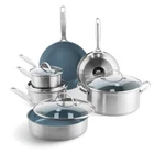 Greenpan Treviso 10 Piece Cookware Set, Non-toxic Pfas-free Stainless Steel New. Price: $232.95.