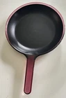 Vision Corning Ware Cranberry Pyrex 10" Skillet Frying Pan Teflon Bottom Usa Used. Price: $28.00.