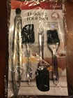Chefs Cuisine Baking Tool Set 4 Piece New Spatula, Tongs, Pastry Brush Black. Price: $26.43.