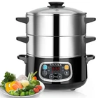 Secura Electric Food Steamer, Vegetable Double Tiered Stackable Baskets With ... New. Price: $176.74.