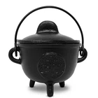 New Age Imports, Inc. Tree Of Life Cast Iron Cauldron W/handle & Lid. Price: $31.99.