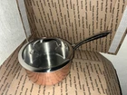 Cuisinart 2.5 Qt Copper Stainless Steel Saucepan W/lid But Not Original Used. Price: $99.99.