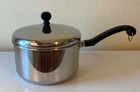 Vintage Farberware 3 Qt Sauce Pot Pan With Lid Aluminum Clad Stainless Steel Usa Used. Price: $33.99.