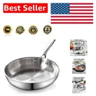 Elegant 8-INCH Stainless Steel Frying Pan Multi-ply Creation For Home Cooks New. Price: $68.39.