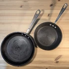 Lot 2 Vintage Meyer Professional Hard-anodized Pan Commercial Cookware Hong Kong Used. Price: $45.00.