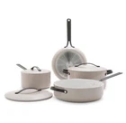 Greenpan 7PC Aluminum Set Fry Stockpot Gray Ceramic Cookware Black Steel New. Price: $149.99.