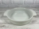 Vtg Fire Anchor Hocking 1429 Milk Glass Ribbed 1QT Casserole 8IN Dish Usa Used. Price: $17.99.