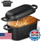 Yagonte 4.6 Quart Oval Dutch Oven Bread Baking Cast Iron Pan Lid Sourdough New. Price: $87.23.