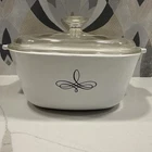 Vintage Corningware 1/2 Qt Covered Casserole Dish - Trefoil Used. Price: $24.77.
