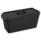 Navaris Long Bread Pan - Cast Iron Loaf With Lid For Homemade Sourdough Baking New. Price: $57.30.