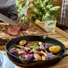 All-clad Enameled Cast Iron 12 Inch Skillet Pan Induction Oven Safe *new*. Price: $89.99.