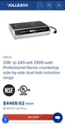 Vollrath Commercial Grade Induction Range 240V Stainless Steel Used. Price: $3500.00.