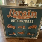 Lorain All Steel Automobiles 1924 Tin Toy Vehicle Set W/ Box, 3 Bodies Used. Price: $1500.00.