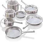 Ninja Everclad Stainless Steel Cookware 12 Piece Pots & Pans Set, All Stovetops New. Price: $572.99.
