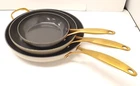 Greenpan Jewel Pro Ceramic Non-stick 3-PIECE Fry Set Used. Price: $39.99.