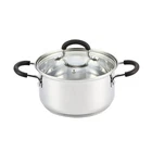 Pot 3 Quart Stainless Steel Induction Compatible Lid Home Stock Cooking New. Price: $59.99.