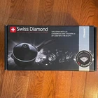 Swiss Diamond Nonstick 7-INCH Saucepan With Glass Lid, 2.2 Quart New. Price: $119.00.