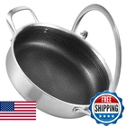 Inqibee 3 Qt Hybrid Tri-ply Stainless Steel Non Stick Saut Pan With LID,10 Inch New. Price: $54.62.
