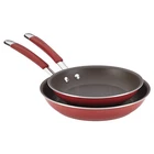 Skillet Set Nonstick Frying Pan 9.25 11 Cranberry Red Rachael Ray Cucina Inch New. Price: $89.99.