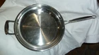 Cuisinart Stainless Steel 12" Skillet With Helper Handle 722-30H Used. Price: $25.00.