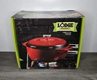 Lodge Color EC6D43 6-QT. Enameled Cast Iron Dutch Oven Red Used. Price: $80.99.