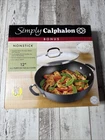 Calphalon Unison Sear 12 Fry Pan Everyday Lid Hard Anodized Usa New. Price: $60.00.