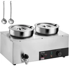 Vevor Commercial Electric Soup Warmer Dual 7.4QT Pots 1200W Bain Marie New. Price: $110.00.