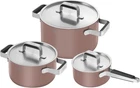 Zwilling Pure Stainless Steel Cookware Set, Rose, 6-PC,ROSE Gold New. Price: $214.00.