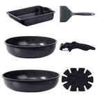Gipp Ceramic Pots Pans Set Stick, Detachable Handle Cookware New. Price: $60.67.