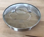 Calphalon 9 Strainer Lid Only Glass Stainless Steel Replacement 8.5 Inner Used. Price: $15.00.