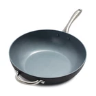 Greenpan Lima Hard Anodized Healthy Ceramic Nonstick 12.5" Wok With Helper New. Price: $100.49.