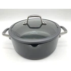 Calphalon Hard Anodized Dutch Oven Qt 8785 With Glass Straining Lid Nonstick Used. Price: $34.99.