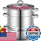 Fohere 11QT Juicer Extractor Stainless Steel Steamer Pot For Fruit New. Price: $128.35.